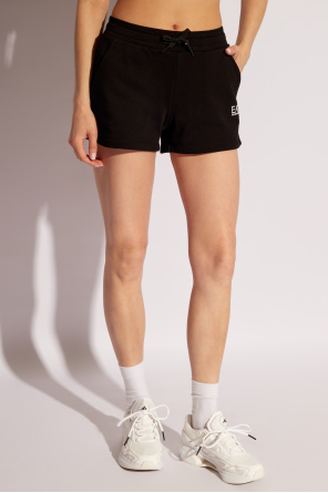 EA7 Emporio Armani Cotton shorts with logo