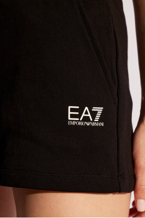 EA7 Emporio Armani Bawełniane szorty z logo