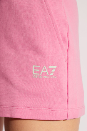EA7 Emporio Armani Bawełniane szorty z logo