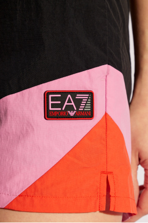 EA7 Emporio Armani Szorty z naszywką z logo