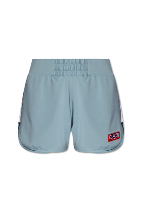 Shorts with logo od towel ea7 emporio armani 914002 cc489 00020 black
