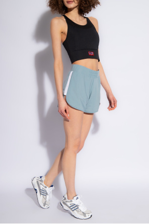 Shorts with logo od towel ea7 emporio armani 914002 cc489 00020 black