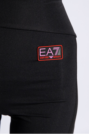 EA7 Emporio Armani Cropped leggings with logo