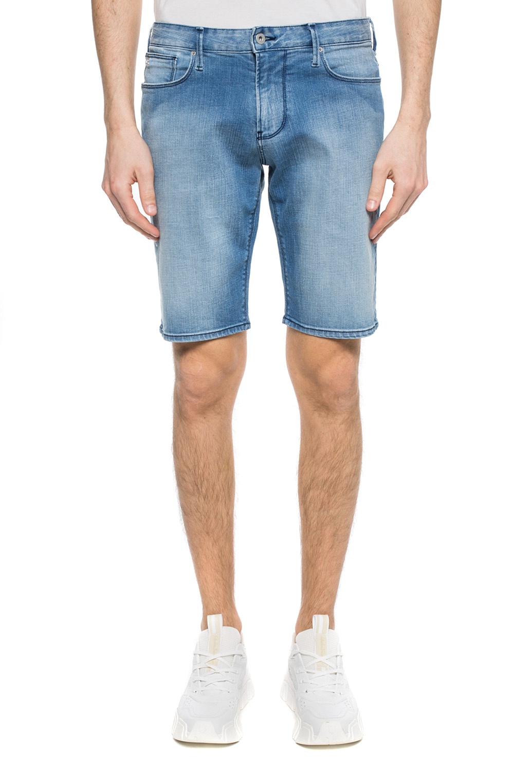 armani denim shorts