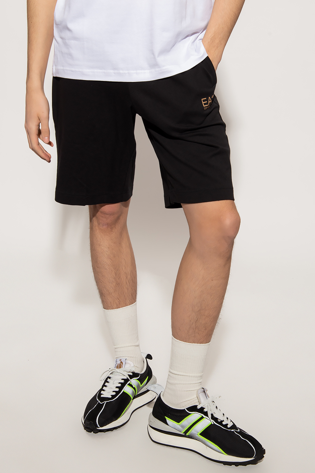 EA7 Emporio Armani Sweat shorts with logo