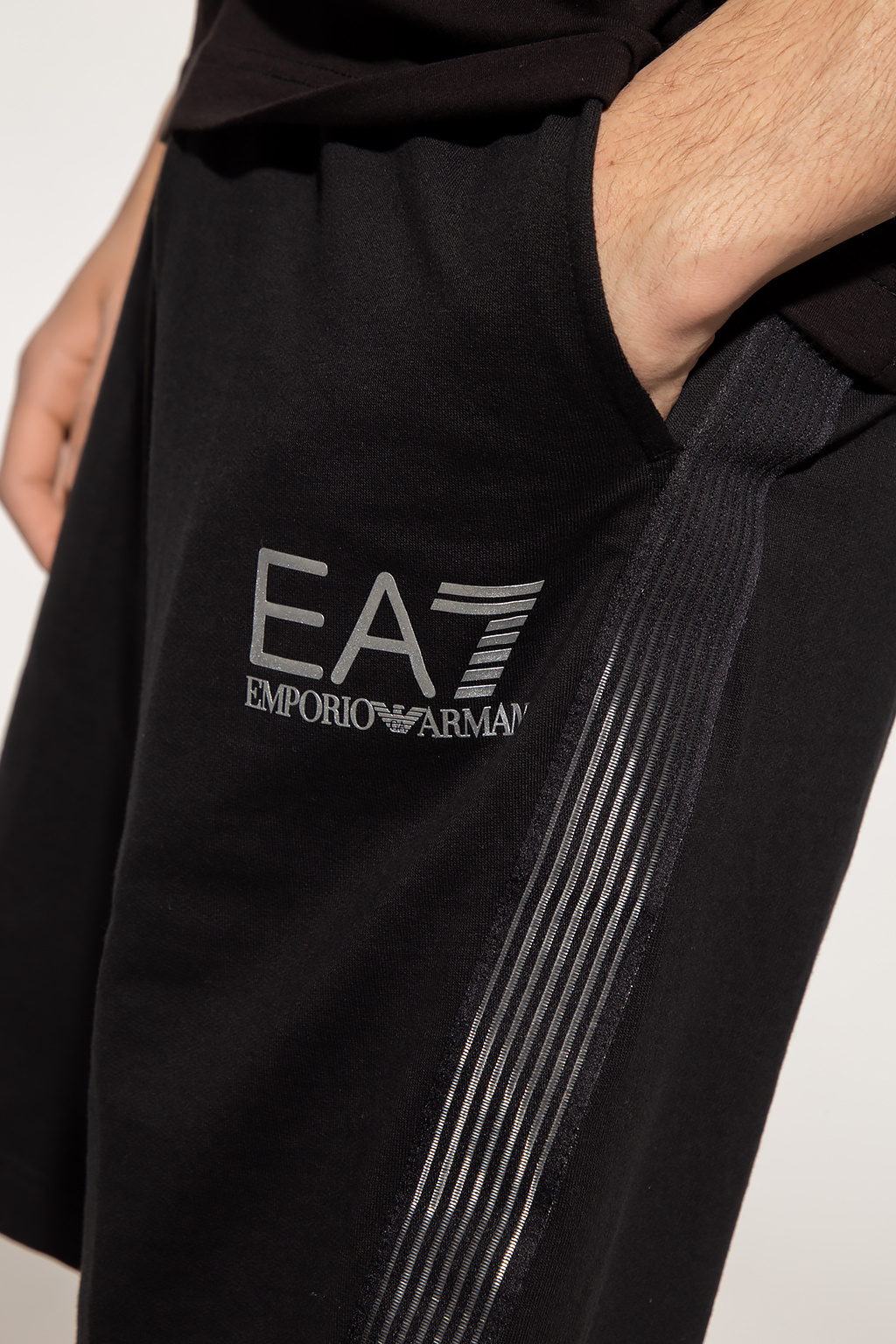 logo printed hoodie ea7 emporio armani sweater Ea7 Emporio Armani embroidered-logo cotton T-Shirt