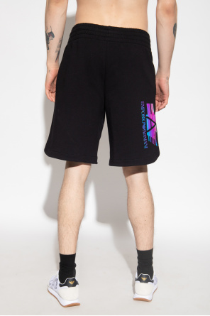 EA7 Emporio Slim-Fit-Hose Armani Shorts with logo
