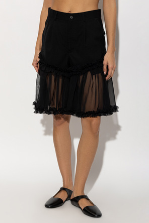 Comme des Garçons Noir Kei Ninomiya Combined-fabric shorts