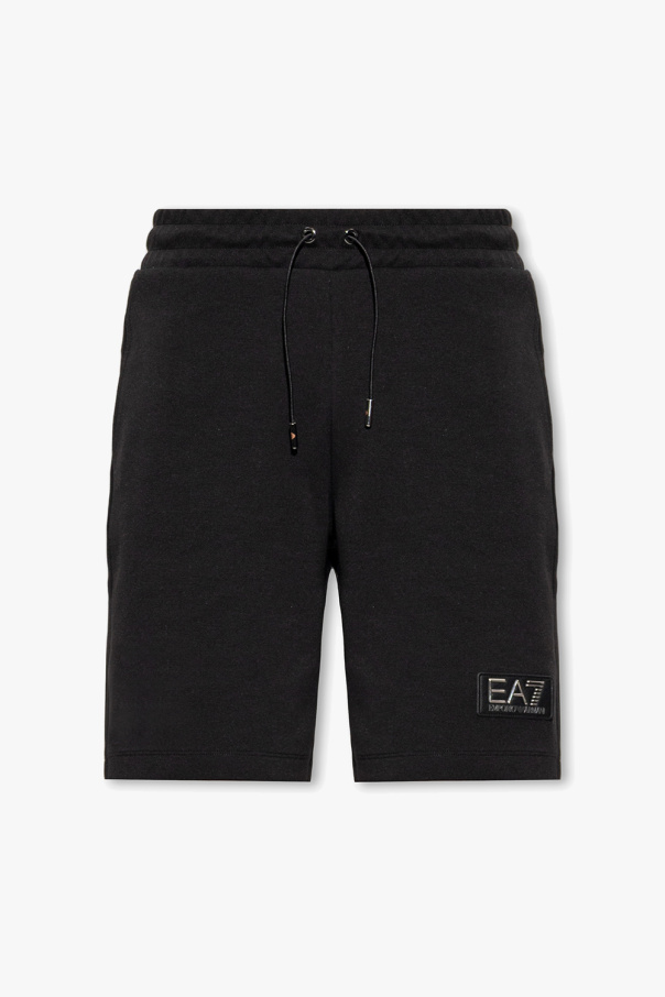 EA7 Emporio Armani Shorts with logo patch