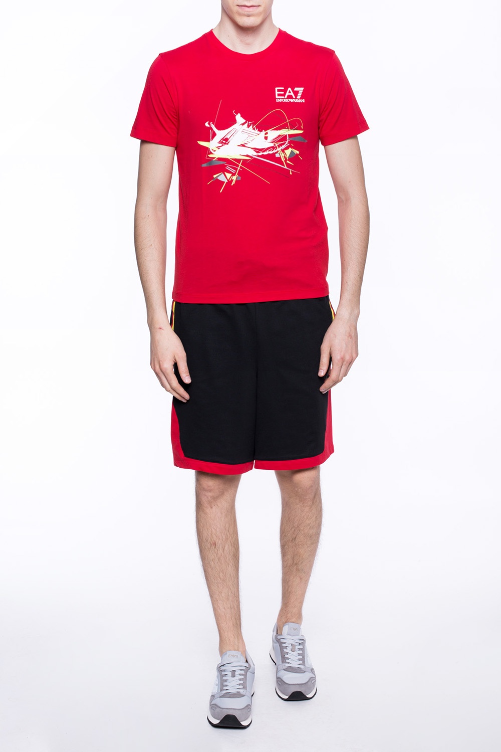 armani shorts and top