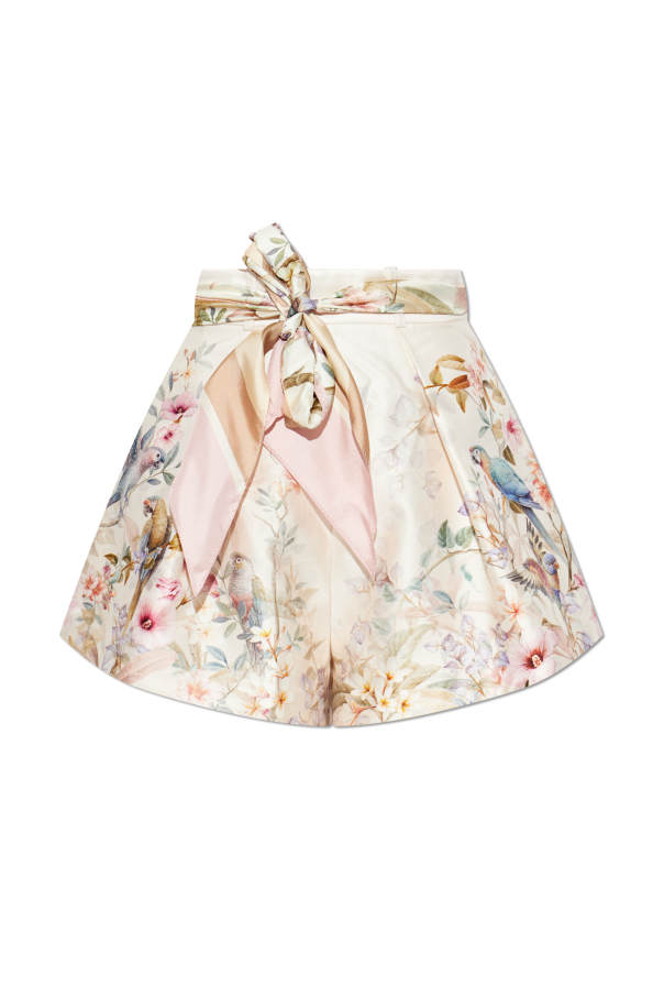 Floral motif shorts od Zimmermann