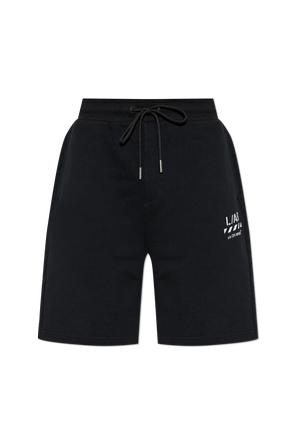 Sweat shorts with printed logo