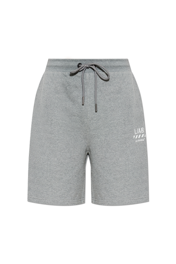 L/AB c/o Off-White Sweat shorts with printed logo