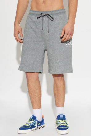 L/AB c/o Off-White Sweat shorts with printed logo