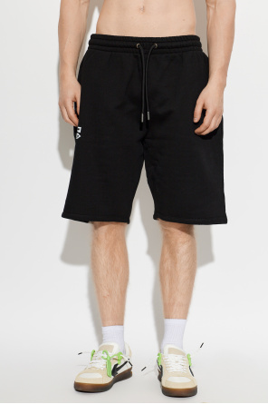 Off-White Teplákové šortky s potlačeným logom