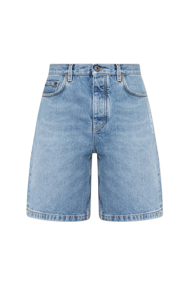 Off-White Denim shorts with logo