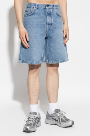 Off-White Denim shorts with logo