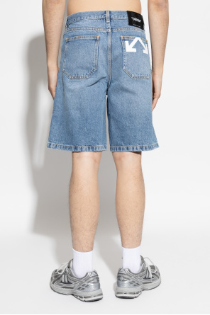 Off-White Denim shorts with logo