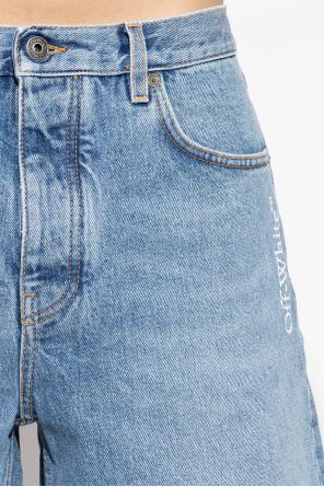 Off-White Denim shorts with logo
