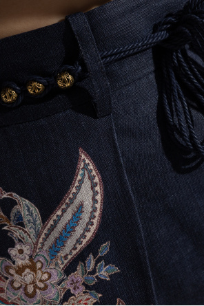 Zimmermann Shorts with decorative print