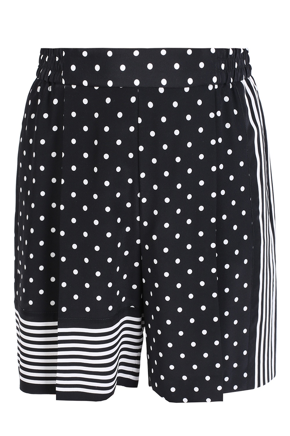 high waisted patterned shorts