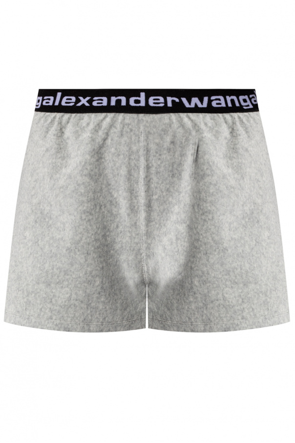 T by Alexander Wang Jeans-Jogginghose shorts with logo