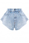 Alexander Wang BLUE High-waisted denim shorts
