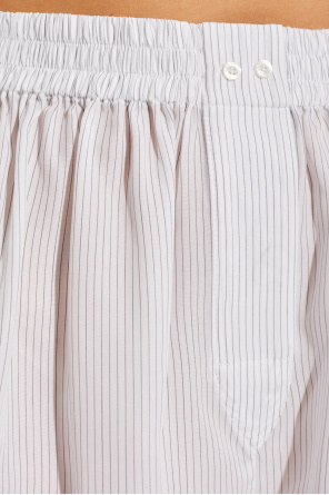 T by Alexander Wang Pantalones cortos con estampado de rayas