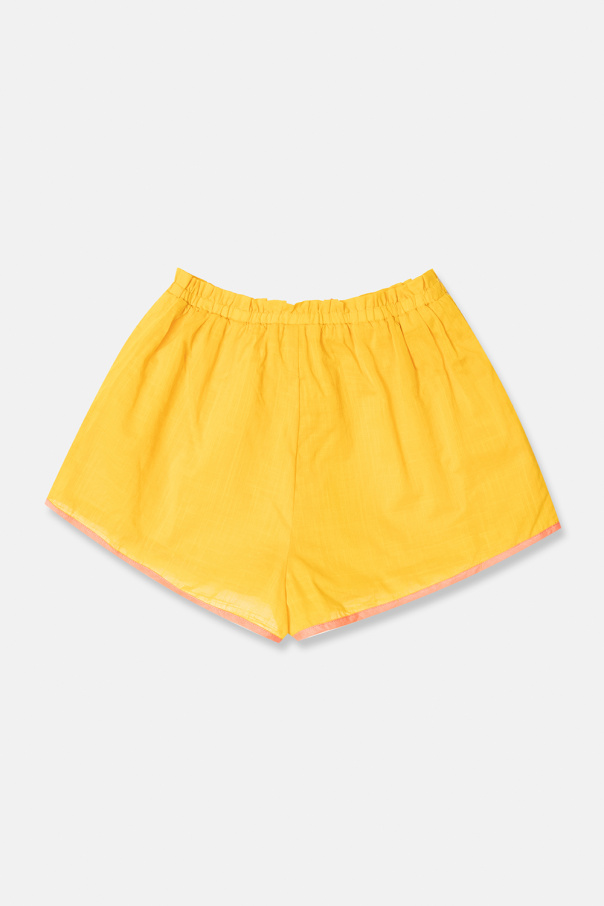 Zimmermann Kids Cotton shorts with logo