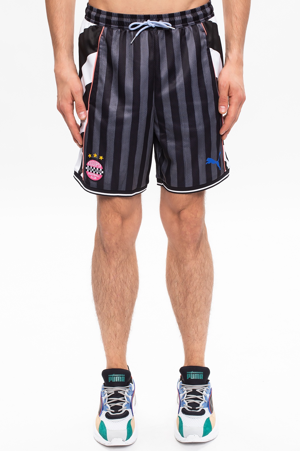 puma x kidsuper shorts