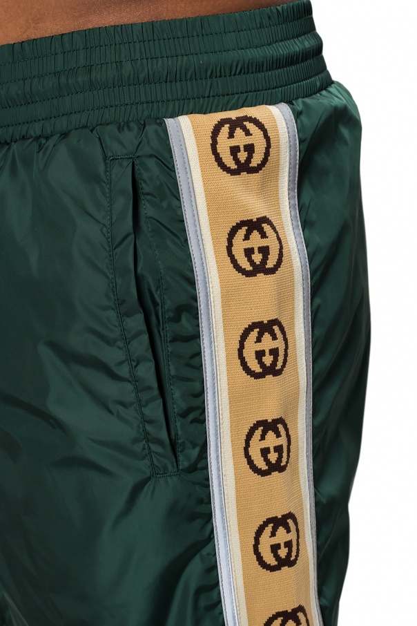 Side stripe swim shorts with logo Gucci 