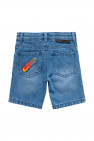 Stella McCartney Kids Patched denim shorts