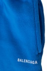 Balenciaga Kids double-waist denim shorts Blue