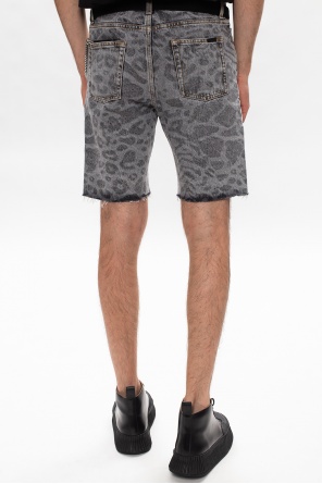 Saint Laurent Shorts with animal motif