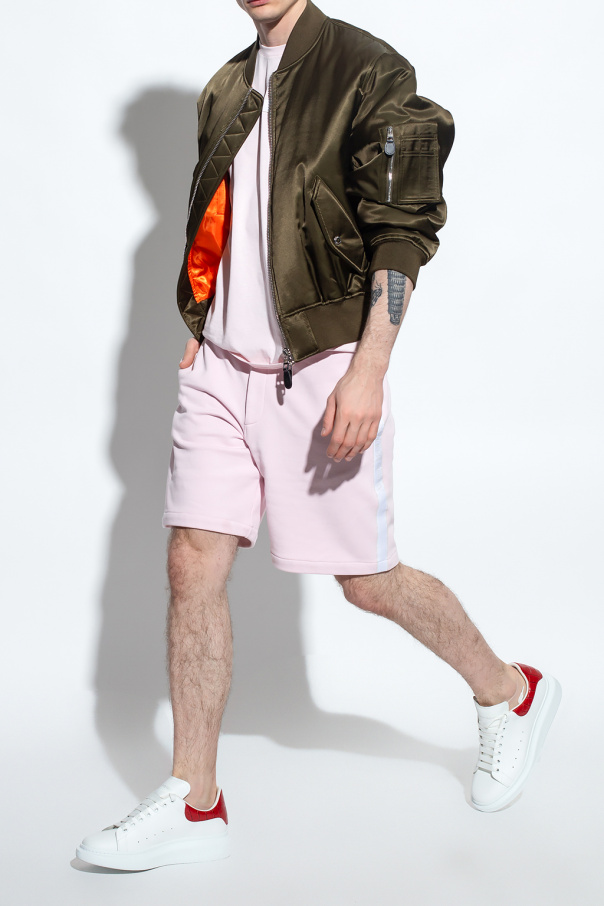 Alexander McQueen Shorts with side stripes
