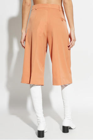 Stella McCartney Wool pleated shorts