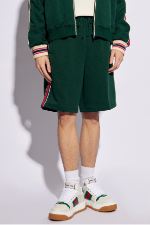 Gucci Shorts with ‘Web’ stipe