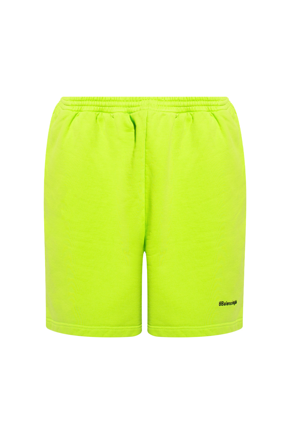 Balenciaga Kids logo-print jogging shorts - Green