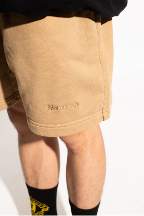 Balenciaga Sweat shorts grigio with logo