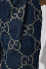 Gucci Monogrammed denim shorts