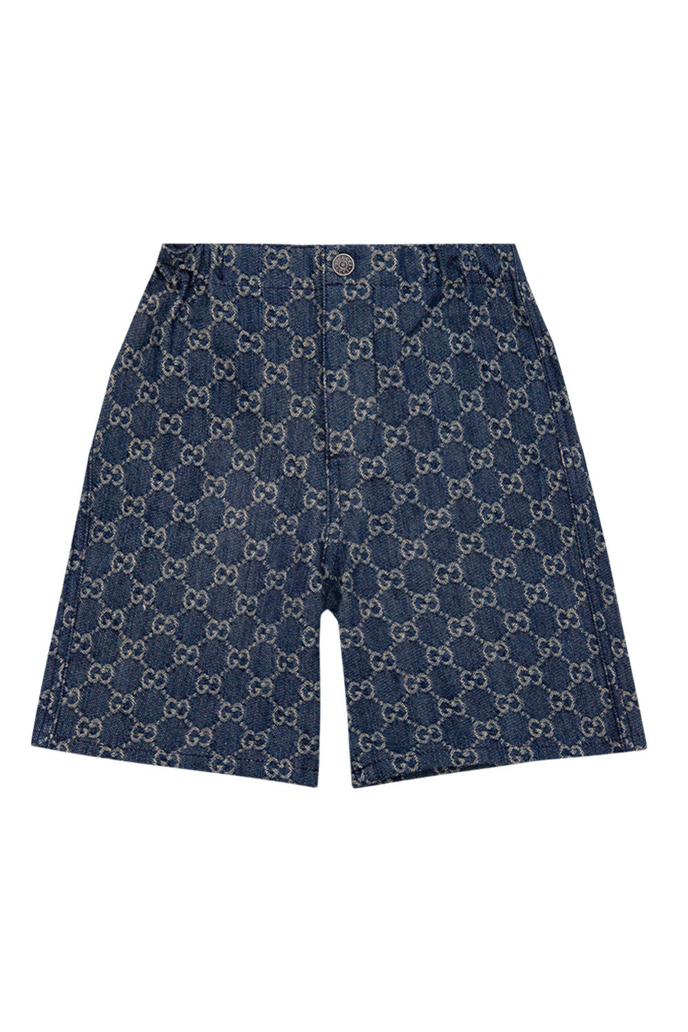 Gucci Kids Denim shorts with monogram