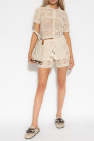 Zimmermann beige Crochet shorts