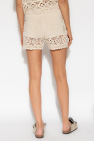 Zimmermann beige Crochet shorts