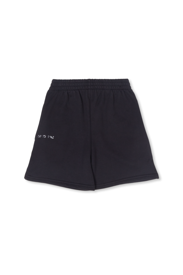 Balenciaga Kids shorts with side pocket in grey