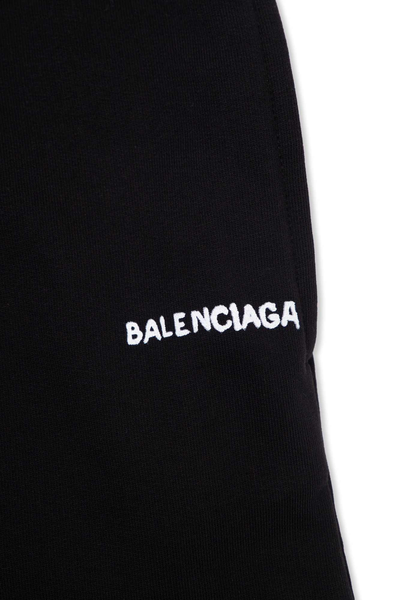 Balenciaga Kids Long Black Dress With Long Translucent Sleeves And Rear Tear Opening