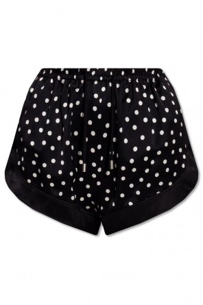 Saint Laurent buckle-detail high-waist shorts