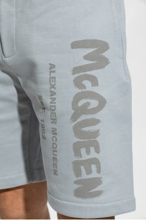 Alexander McQueen Alexander McQueen Badeshorts mit grafischem Print Weiß