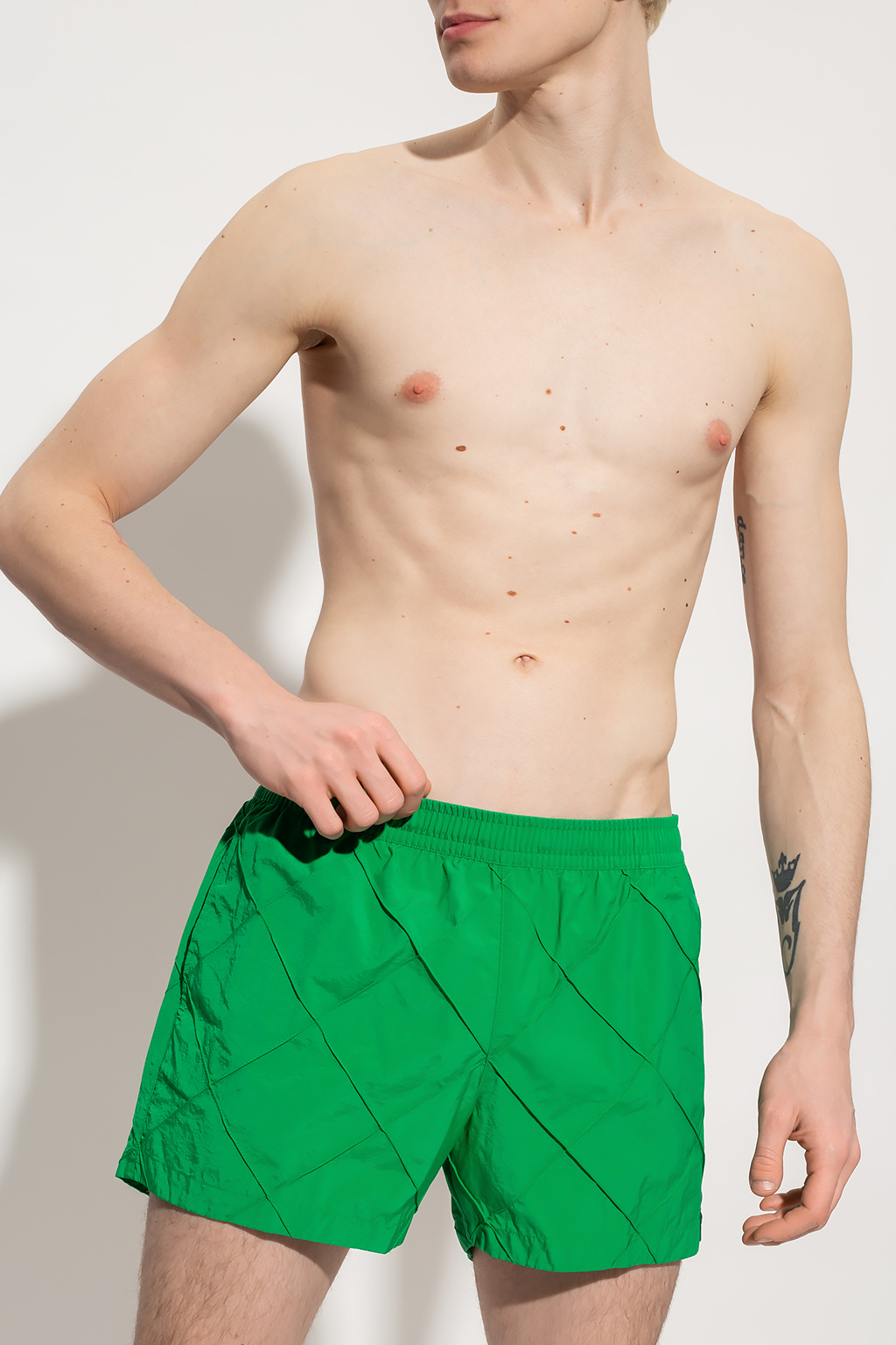 Bottega Veneta Swimsuit in Green for Men Mens Clothing Beachwear Boardshorts and swim shorts 