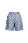 Gucci Linen shorts with monogram