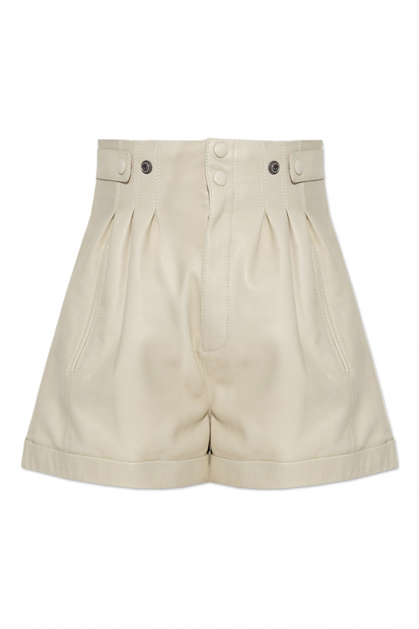 Saint Laurent Leather shorts